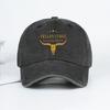 Регулируемая винтажная бейсболка MLFO с дизайном Yellowstone Dutton Ranch, антикварная черная отделка, унисекс, повседневный стиль