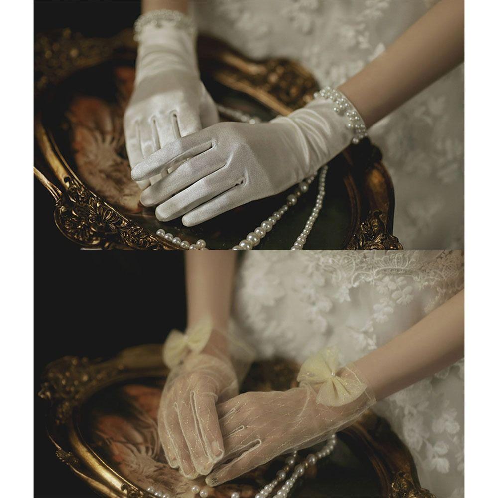 Праздничное платье Велосипедные перчатки Митенки Кружевные перчатки Свадебные перчатки Свадебные перчатки Митенки для свадебного платья