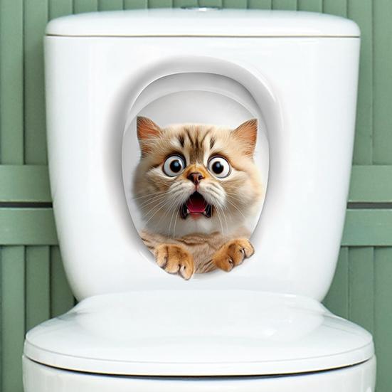 Имитация кошачьего туалета наклейка водонепроницаемая съемная самоклеящаяся ПВХ стена для гостиной ванной комнаты