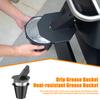 Drip Grease Bucket with 2 Tinfoil Liners Large Capacity Heat-Resistant
