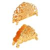 Zinc Zinc Zinc Alloy Metal Paper Dispenser Desktop Ornament Gold Tissue Box Shiny Napkin Holder  Restaurant