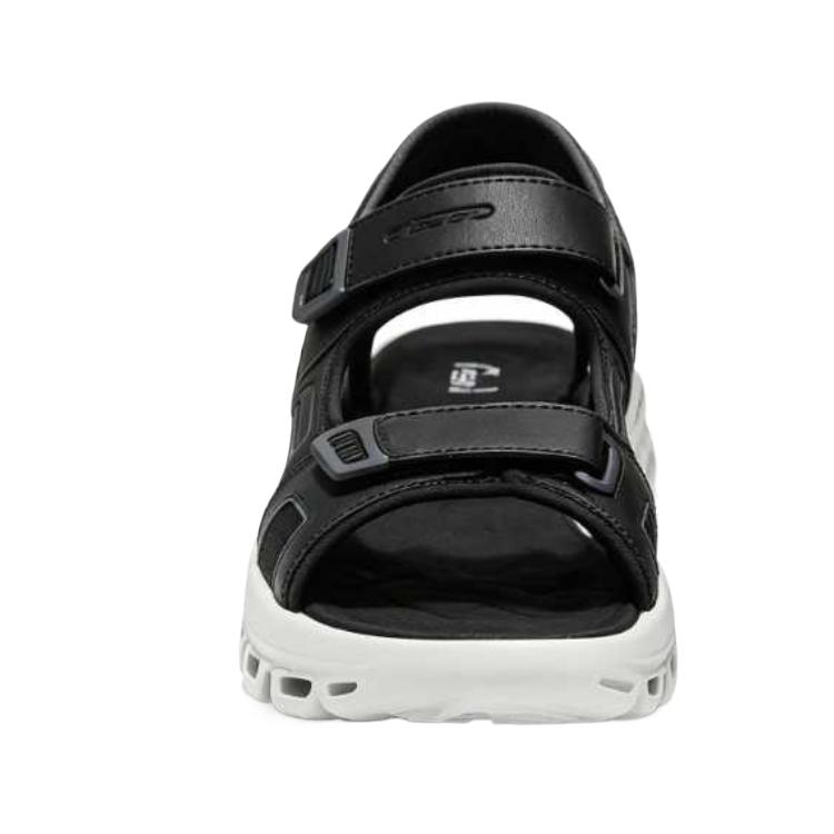 Skechers Go Run Открытый носок Черные Плоские Сандалии Мужские Сандалии 233383-BKW