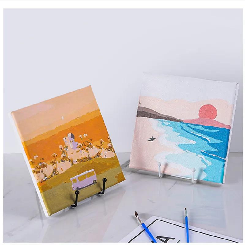 Стойки для демонстрации произведений искусства из железа, стеллаж для хранения, металлическая подставка-мольберт для фоторамки, масляной живописи, органайзер для книг, держатель для полок