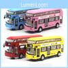 Премиальное качество Двухэтажный экскурсионный лондонский городской автобус Игрушка для детей с инерционным механизмом, со звуком и светом