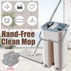 Flat Squeeze Mop with 1/2/4  Microfiber Mop Pads To Easy  Hand Wringing Floor Cleaning Mop Microfiber Mop Pads Wet or Dry