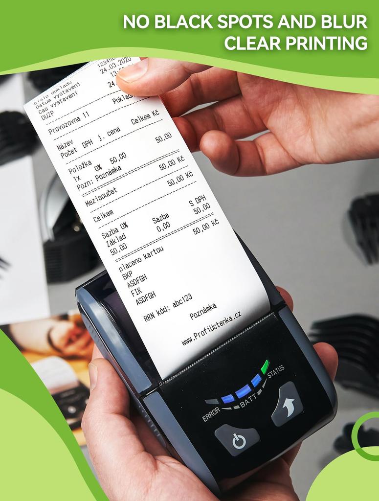 Бумага для кассовых чеков POS с термобумагой шириной 2 1/4 дюйма работает с большинством терминалов для кредитных карт.