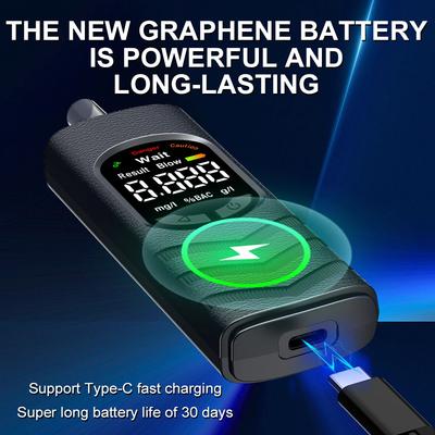 Бесконтактный ЖК-цифровой алкотестер Полицейский профессиональный алкодетектор Алкотестер для дыхания Тестер на вождение в нетрезвом виде 3 цвета подсветки