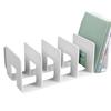 Acrylic Bookends Reading Shelf Book End File Sorter Book Storage Stand File Organizer for Book Magazines