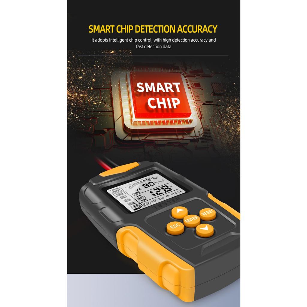 Тестер автомобильного аккумулятора 12 В 24 В Тестер зарядки автомобильного аккумулятора Тестер нагрузки автомобиля Тестер системы зарядки Инструмент тестового сканирования Цифровой анализатор генератора переменного тока аккумулятора