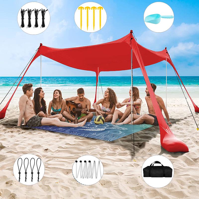 Portable Outdoor Beach Tent Lycra Shade Canopy