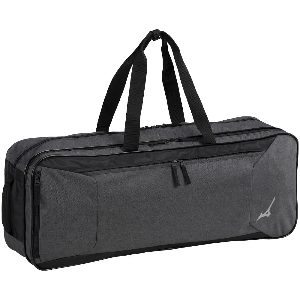 MIZUNO Badminton Racket Tournament Black Heather Bag, Case, 2-Way Bag, 73JDC001,
