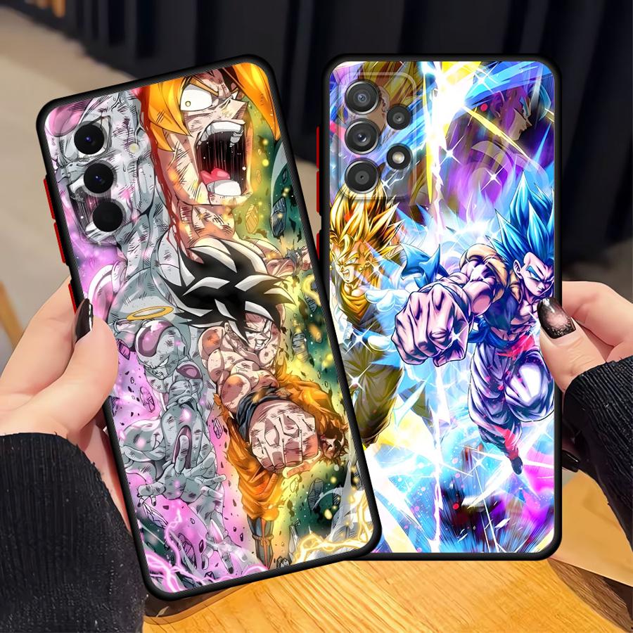 Чехол для Samsung Galaxy A14 A15 A16 A12 A05 A30 A70 Note 20 Ultra 10+ 9 8 A13 A50 A06 Задняя крышка телефона Dragon Ball Goku Vegeta