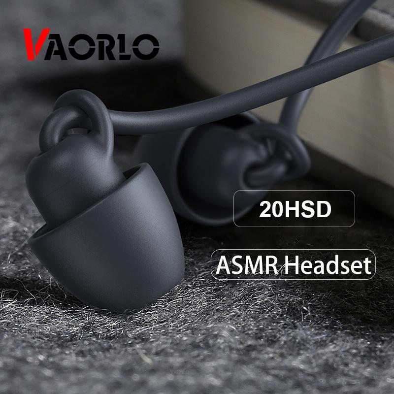 VAORLO ASMR Sleep Headphone TPE Soft Silicone Earphone Noise Cancel Headset For Xiaomi Huawei
