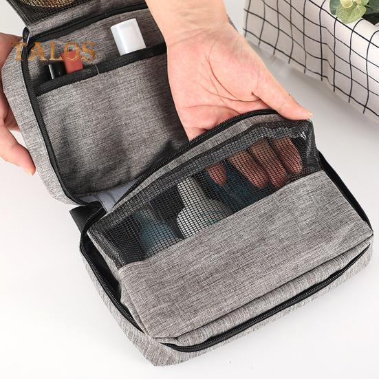Водонепроницаемая косметичка с несколькими отделениями, большой вместимостью, застегивается на молнию, переносная сумка для душа
