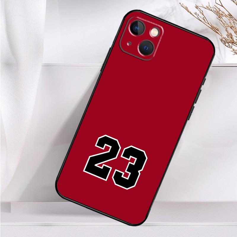 Чехол для телефона с баскетбольным номером 23 для iPhone 16 15 14 13 12 11 Pro Max Mini X XR XS Max 7 8 Plus