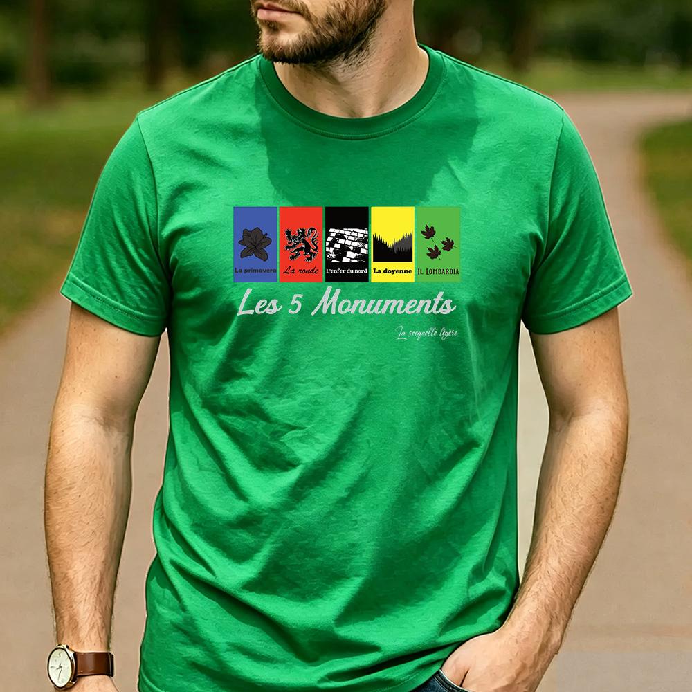 VeloVoices MonuUnisexts Paris Roubaix Cotton Cycling T Shirt Unisex Unisex Unisex Summer Casual Birthday Party Sports Fan Tops