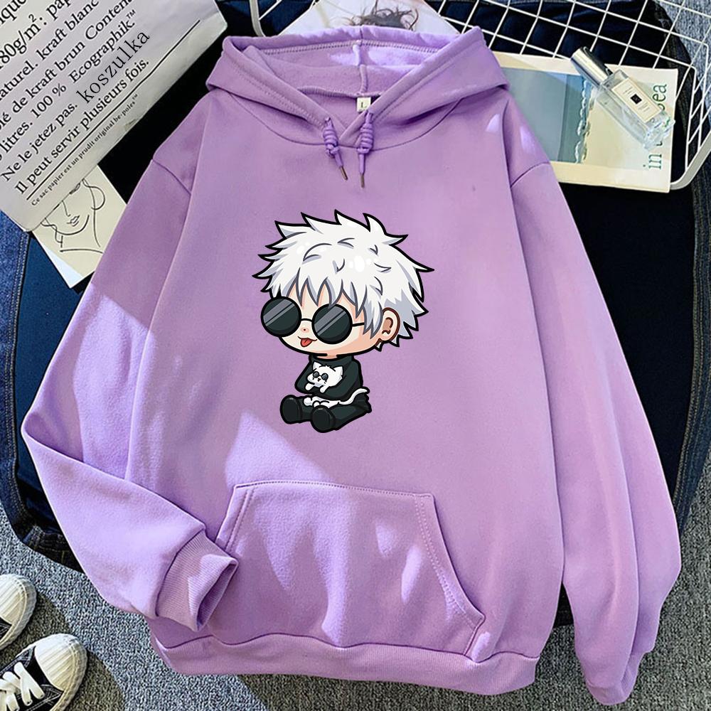 Jujutsu Kaisen Satoru Gojo Hoodie Graphic Hoodies Vintage Oversized Hooded Hip Hop Long Sleeves Cotton Hoodie Men Women Clothes