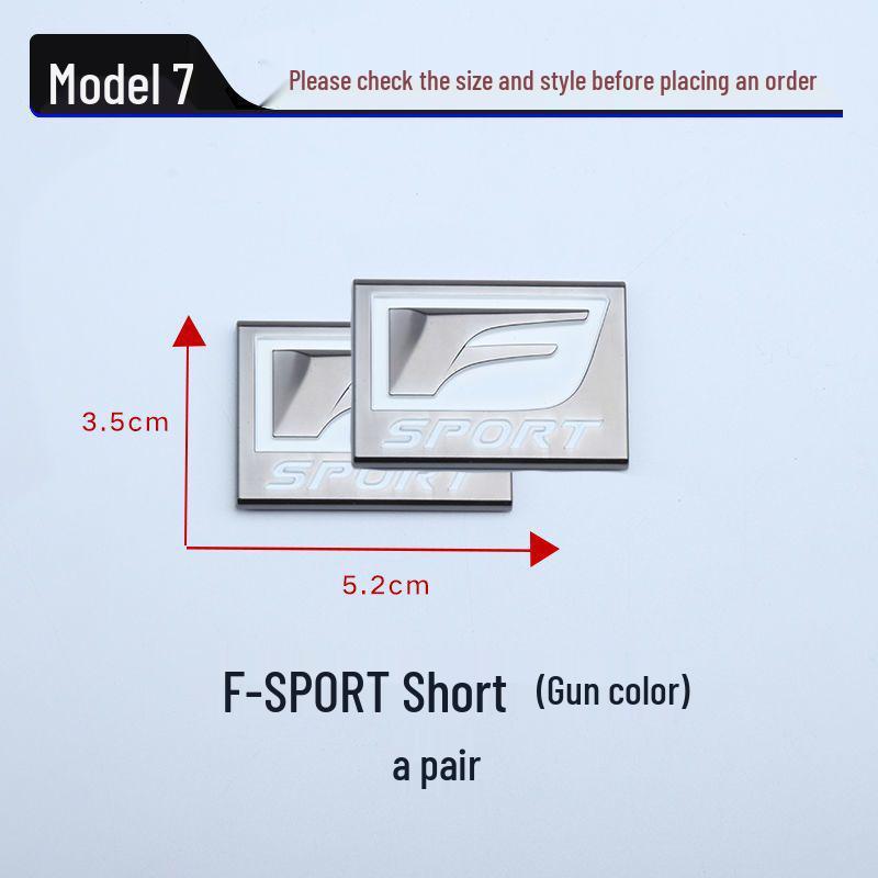 Наклейка с логотипом Lexus F SPORT для IS200T, ES, RX, NX, CT200 - Задняя часть, Крыло, Бок.