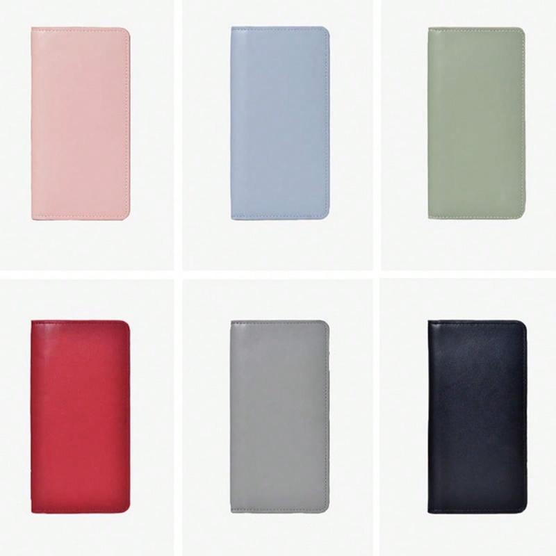 1 шт. ультратонкий кошелек для женщин с блокировкой RFID, держатель для кредитных карт, двойной клатч, кошельки на молнии, дорожный длинный кошелек