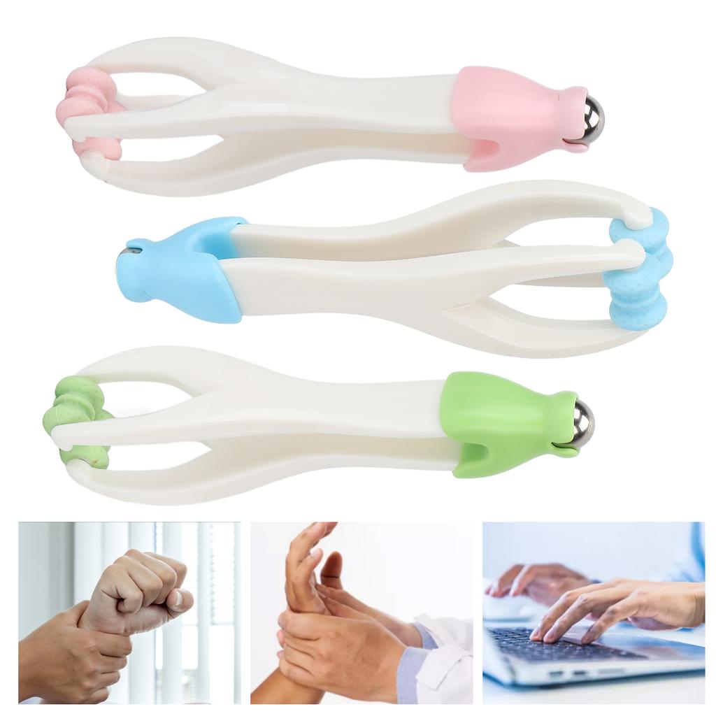 2 In 1 Finger Joint Acupoint Massager Kit Relief Stress Blood Circulation Acupressure Massage Roller