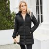 Women's Waterproof Cotton Loose Jacket, Autumn Winter Long Sleeve Parka Warm Cotton Coat, Detachable Hood, Multiple Colors Available