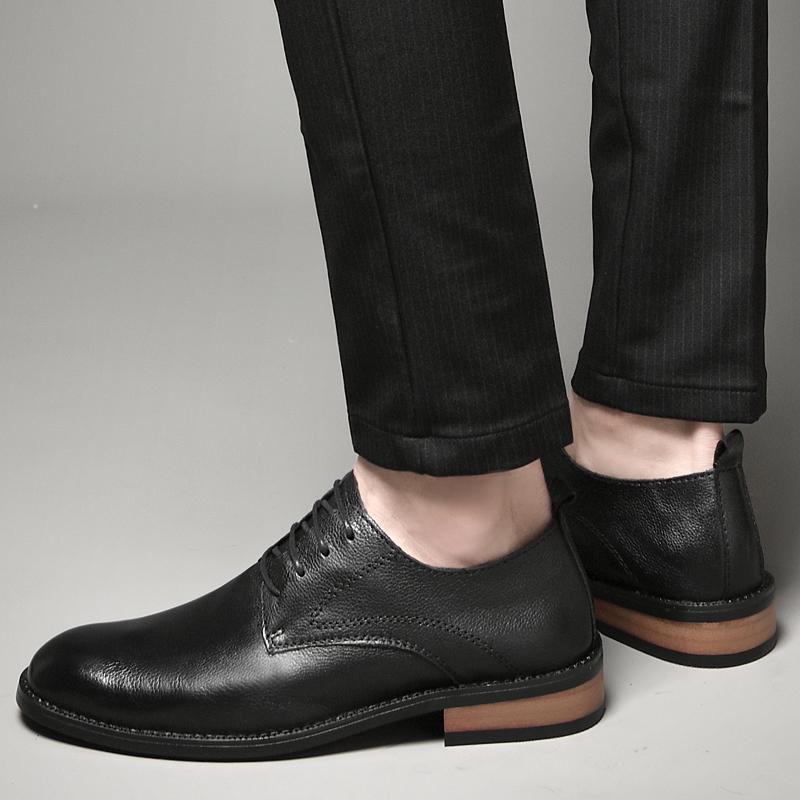 Casual Slip On Formal Leather Men Shoes Men Italian Black Male Loafers Men Shoes Wedding Party Dress Shoes