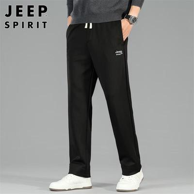 JEEP SPIRIT Мужские осенне-зимние повседневные брюки прямого кроя