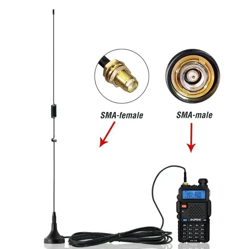 Vhf Uhf Dual Band Radio Antenna Ham Radio Walkie Talkie Uv 5R Sma Female Ut 106Uv Sma Male For Baofeng Antenna Sma 136 174Mhz An