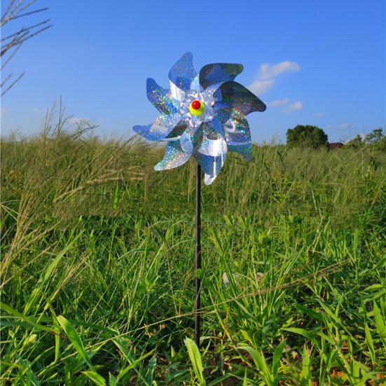 Useful Colorful Long-Lasting Bird Repeller Windmill Reflective Repellent Pinwheel Garden Supplies