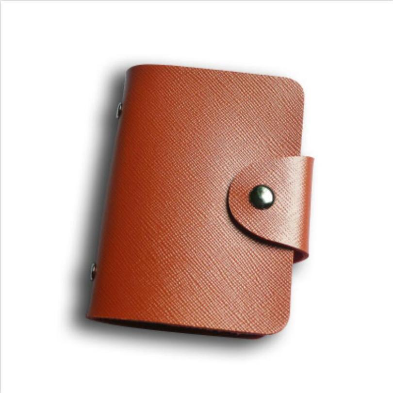 1 шт. портативный чехол для карт из искусственной кожи с 24 битами визитница для мужчин и женщин сумка для кредитных карточек для паспорта