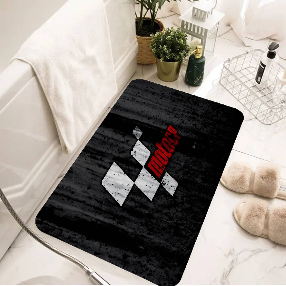 Moto GP Motorcycle Floor Mat INS Style Soft Bedroom Floor House Laundry Room Mat Anti-skid Household Carpets