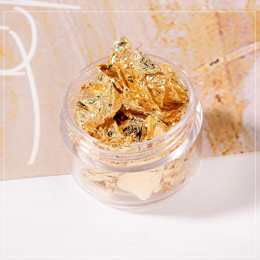 3G Glitter Gold Leaf Foil Colored Tissue Paper Wrapping Decor Quilling Scrapbook Paper Hand Made Fillings Materials Art Supplies