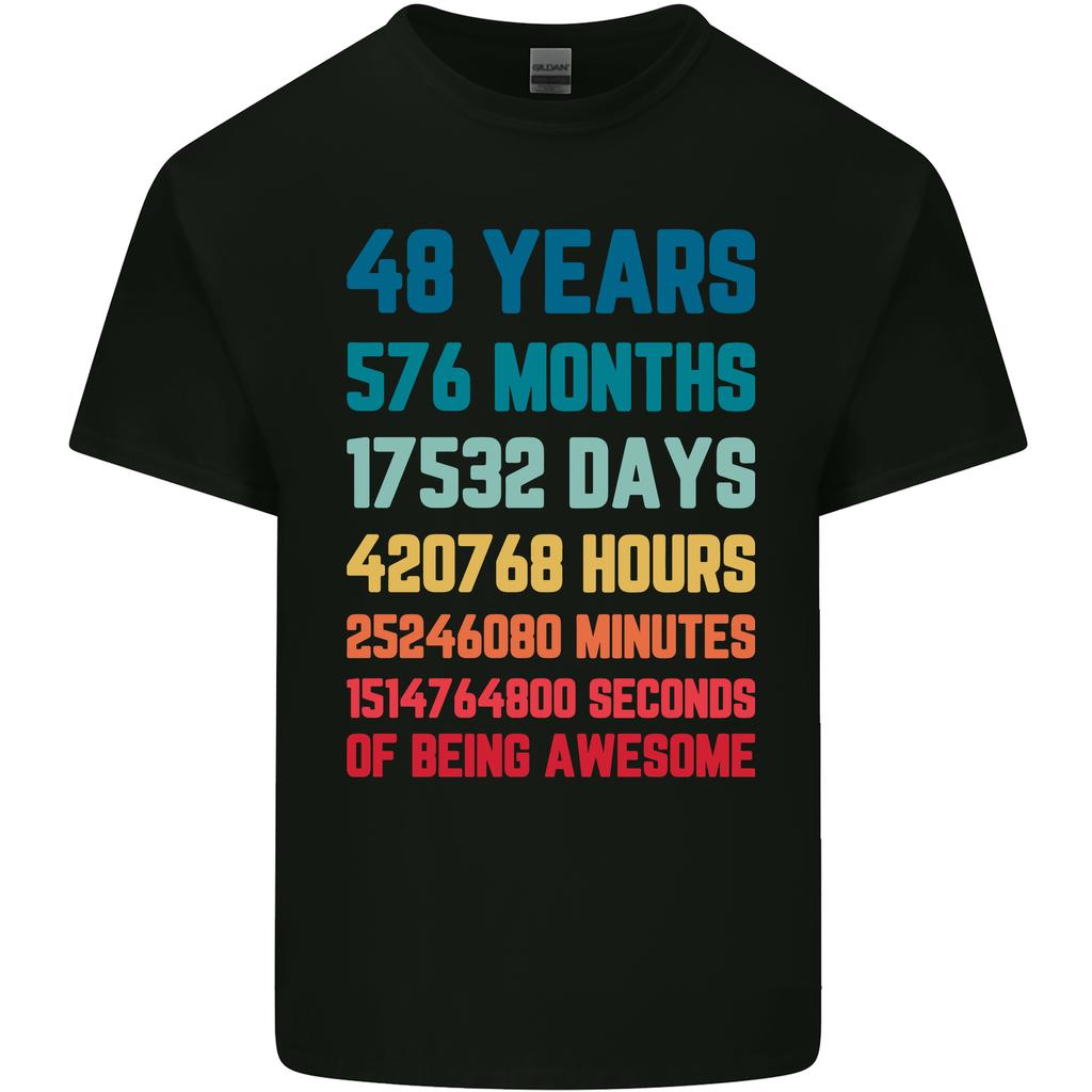 48th Birthday 48 Year Old Unisexs Light Cotton TShirt