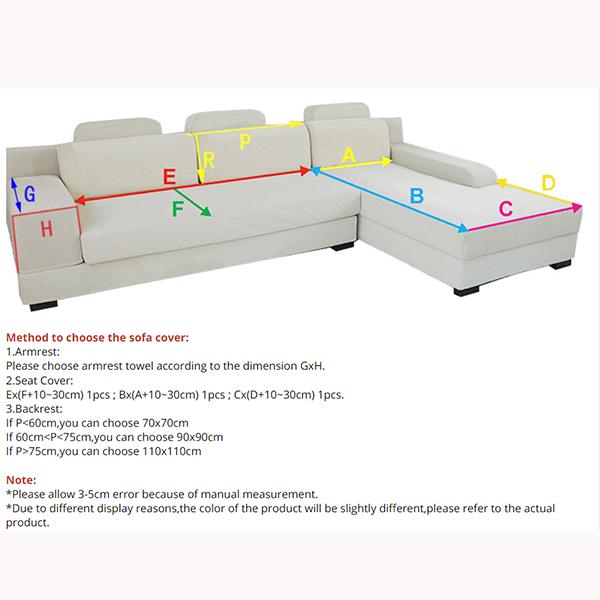 Plush Sofa Cover Non-slip Covers For Sofas 1/2/3 Seater Chaise L Shape Couch Slipcovers Solid Color Sofa Covers For Living Room