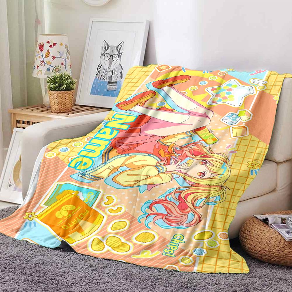 Custom Name Project SEKAI Theme Printed Blanket - Perfect for Couch, Bed, Travel & Outdoor Use | Machine Washable, Cozy & Durable.