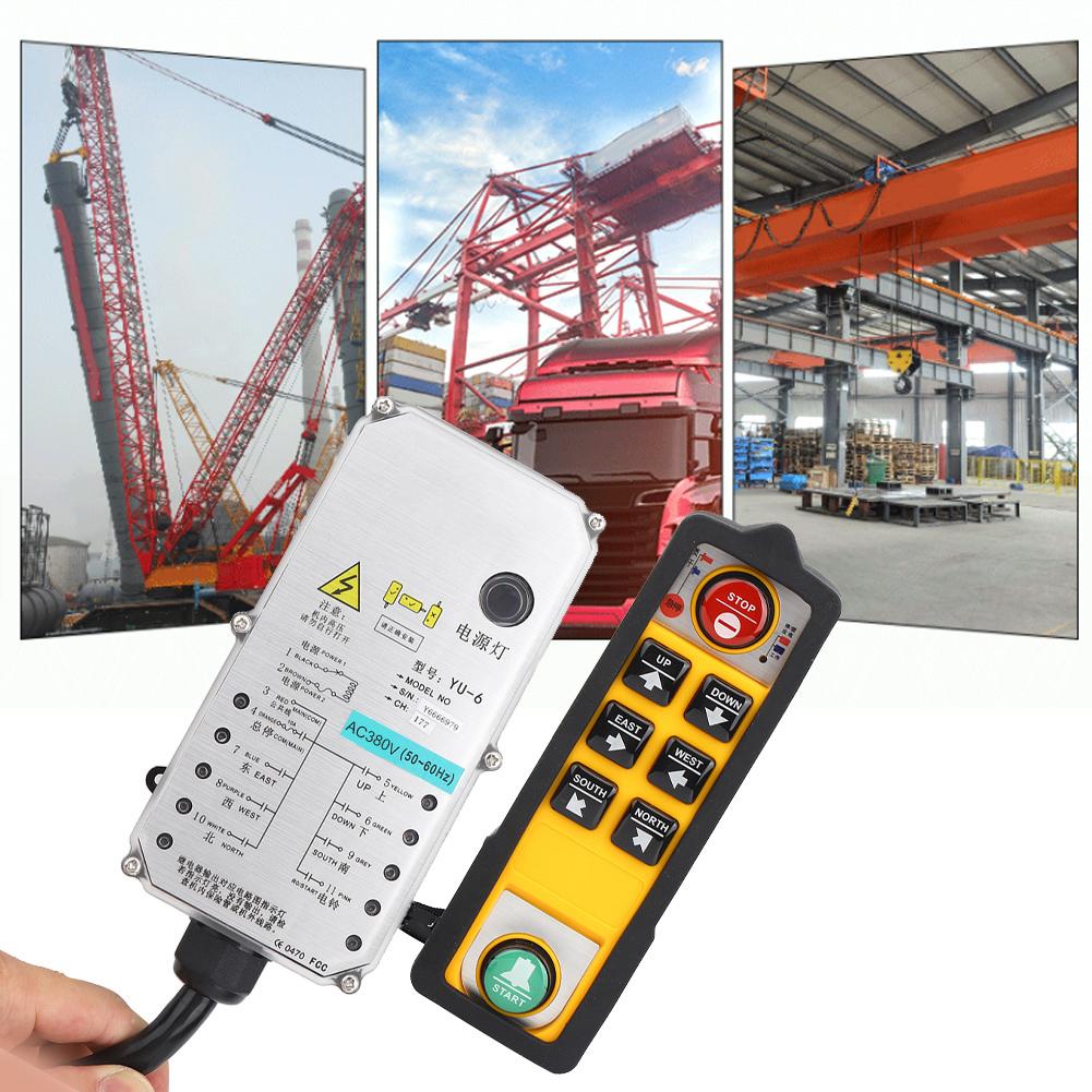 Контроллер подъемника Одноручный Промышленный 3-защищенный Пульт дистанционного управления электрической талью YU6AC380V
