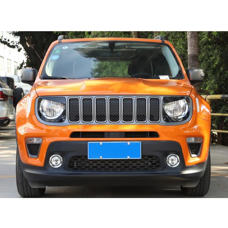 Наклейки на передние фары автомобиля, декоративные наклейки для Jeep Renegade 2022 2023, наружные колпаки для фонарей