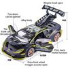 Масштаб 1/32 Lambo Huracan ST EVO, литая под давлением модель автомобиля, игрушечный автомобиль с откатным механизмом, звуком и светом для детей, коллекция подарков для мальчиков и девочек