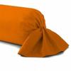 Bolster Cover - ORANGE - 45 X 185 Cm - 100% Cotton - Durable Fabric - Machine Washable