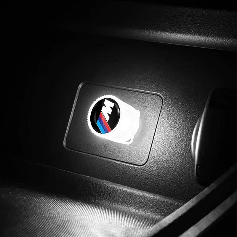 DLMY7 USB Светодиодная подсветка для автомобиля, атмосфера салона, эмблема автомобиля для Bmw M3 M4 M5 M6 F20 F30 G20 F31 F11 X3 F25 X4 I3 1 3 5 Серии