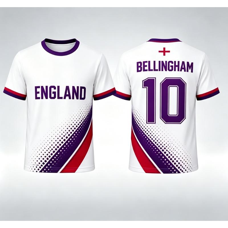 England Jude Bellingham Fan Jersey, and Breathable Unisex Sports Jersey