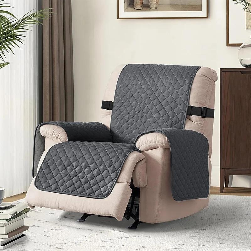 1 Seater Non-slip Recliner Sofa Cover Pet Dog Kid Armchair Mat Washable Quilted Recliner Chair Slipcovers Furniture Protector
