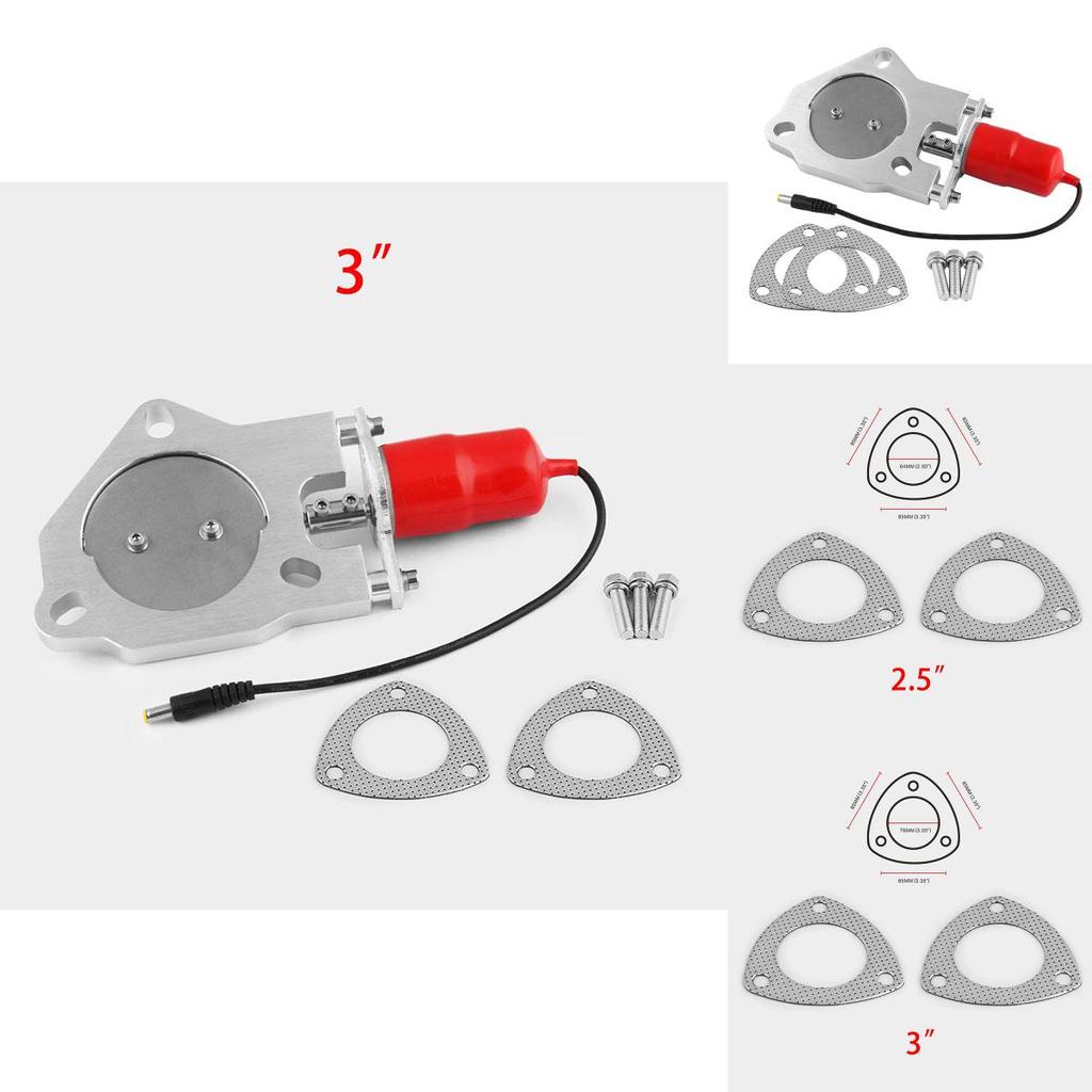 Электрический выхлопной клапан премиум-качества 2,5"/3" с мотором клапана с дистанционным управлением для универсальной установки