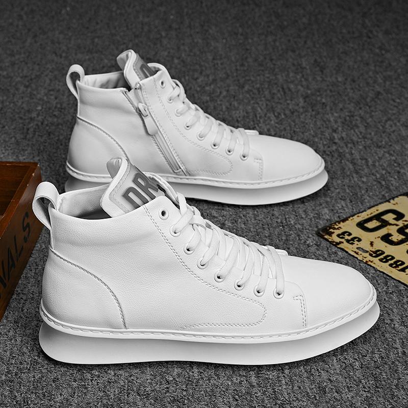 Мужская повседневная кожаная плоская дизайнерская обувь, водонепроницаемые ботинки на шнуровке, ботинки для ходьбы на открытом воздухе, нескользящие, повседневная обувь для работы