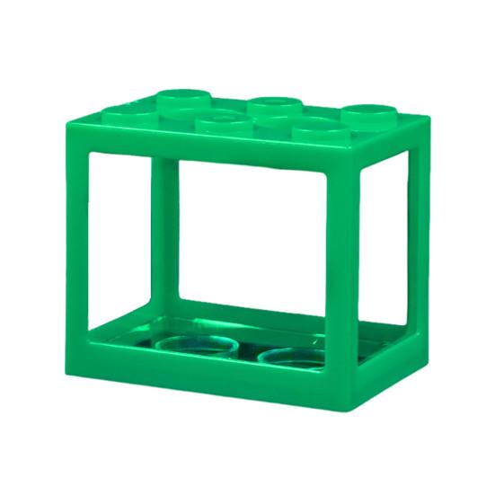 Мини аквариум для петушка, штабелируемый строительный блок, крошечный аквариум, аквариум, прозрачный