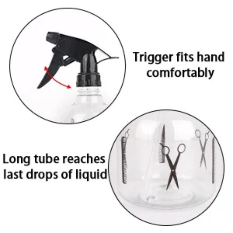 Hair Mist Sprayer Bottle 250ml 8oz Durable Plastic Design for Salon-Level Hair Care at Home