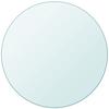 VidaXL Table Top, Ø 800 Mm, Tempered Glass, No Assembly, Transparent, Round, 8 Mm Thickness 243629