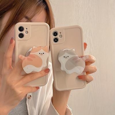 Милый 3D Держатель для телефона-кошки из акрила Griptok Подставка для IPhone Samsung Xiaomi Корейский Котёнок Grip Tok Складная Подставка на палец Розетка