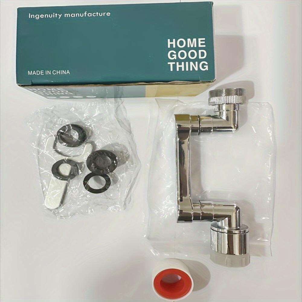 1 шт. полностью металлический удлинитель для крана с поворотом на 1080°, универсальный аэратор-баблер, фильтр против брызг, экономящий воду, насадка-распылитель для крана