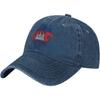 Cambodia Flag Lion Graphic Washed Denim Baseball Cap for Unisex Women Adjustable Dad Hat